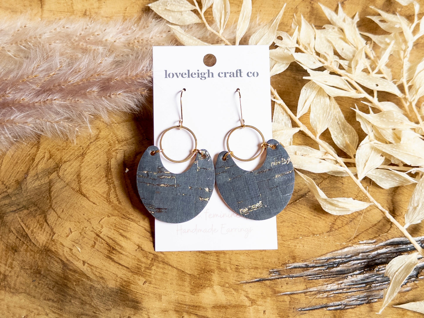 Stylish Scoop Cork Earrings