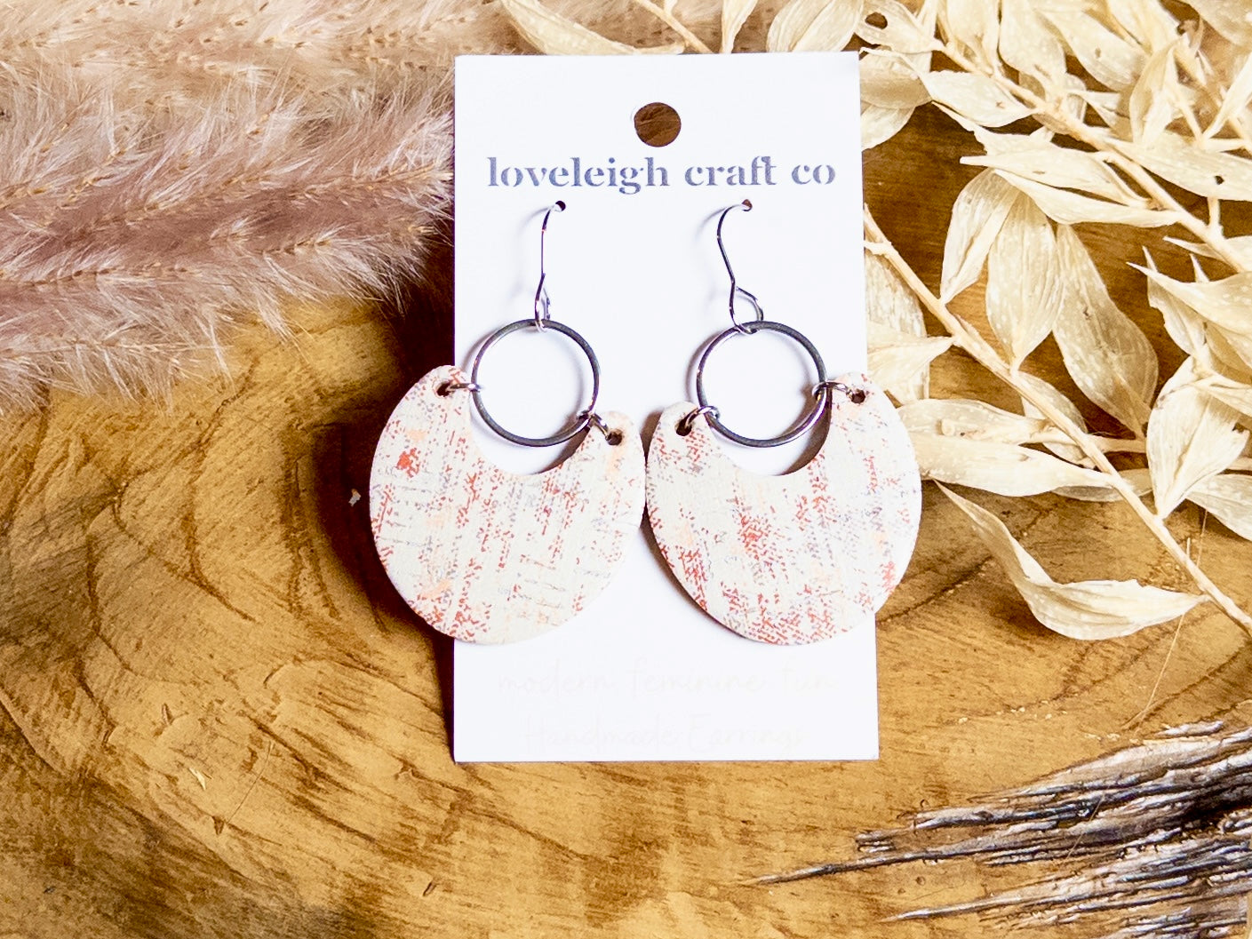 Stylish Scoop Cork Earrings