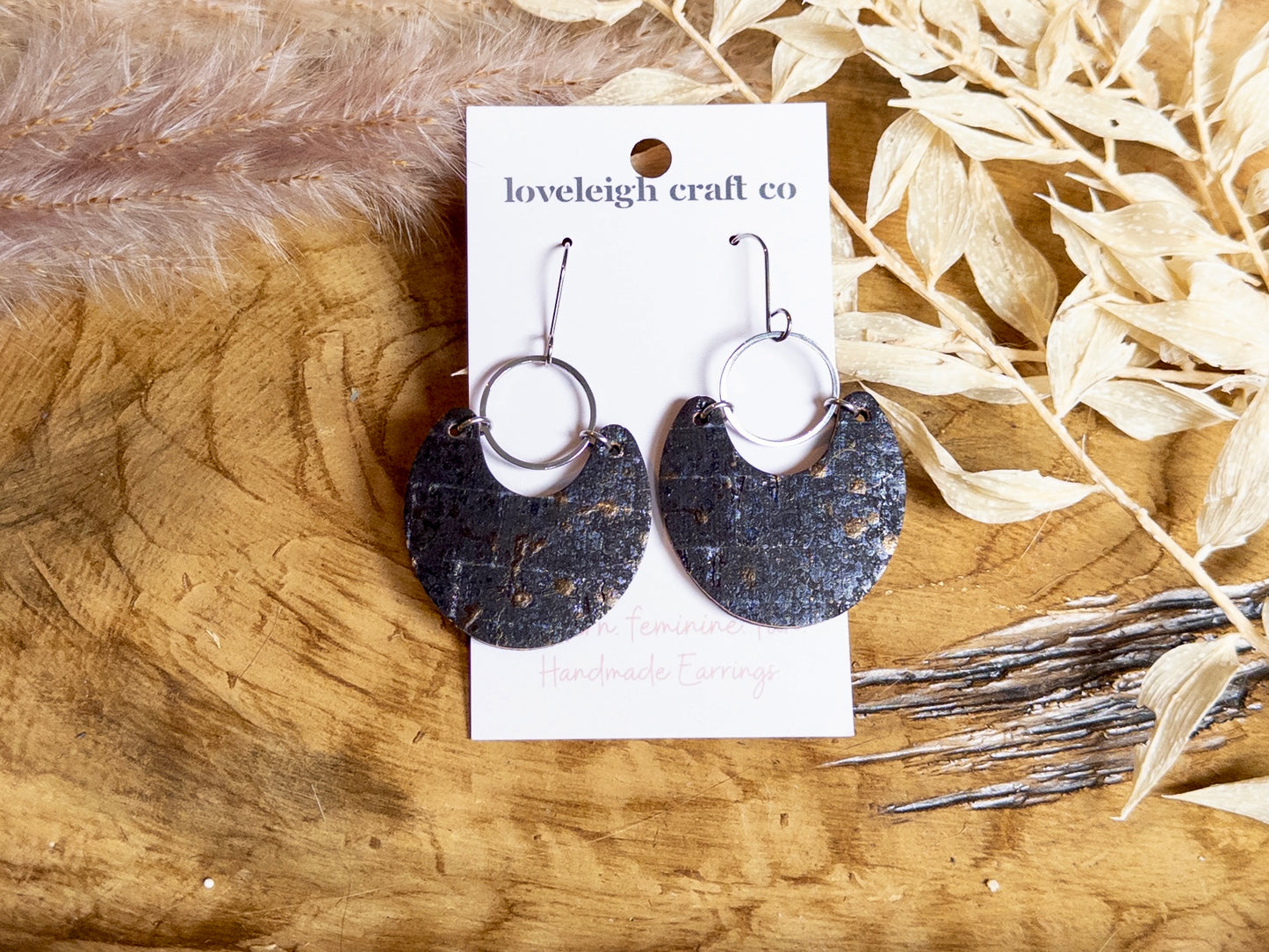 Stylish Scoop Cork Earrings