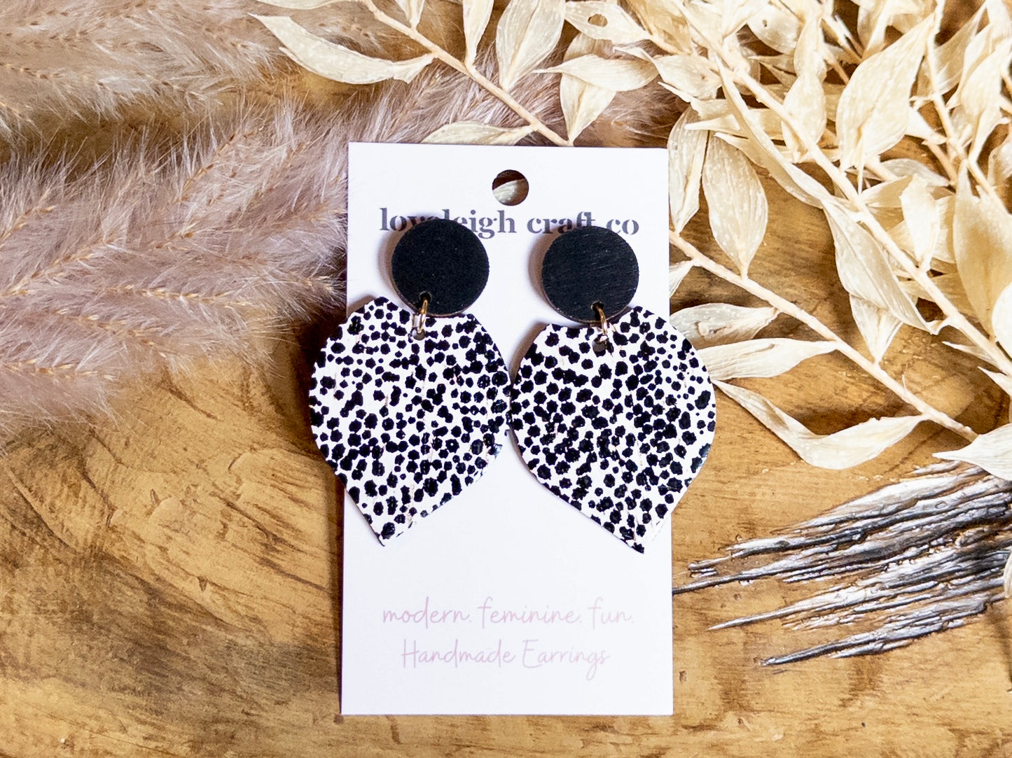 Scooped Petal Cork Earrings