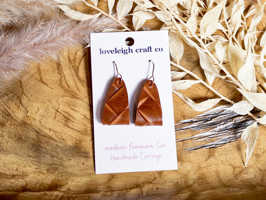 Leather Loop Earrings