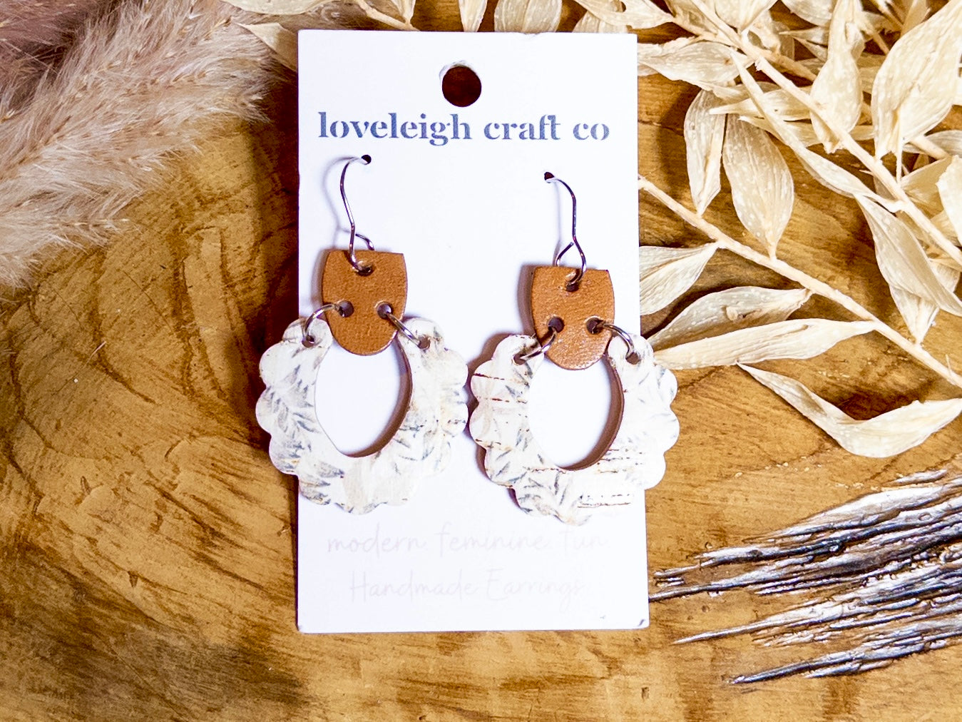 Scalloped Hoop Earrings