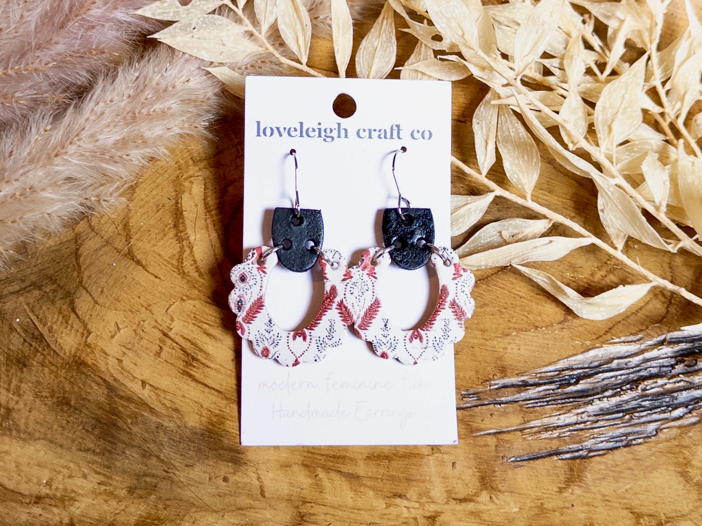 Scalloped Hoop Earrings