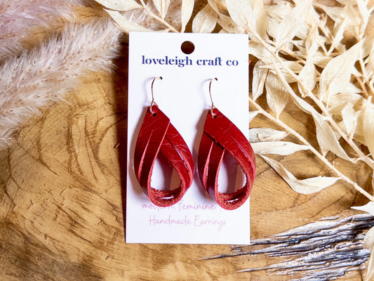 Leather Loop Earrings