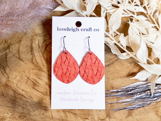 Petite Braided Teardrop Earrings